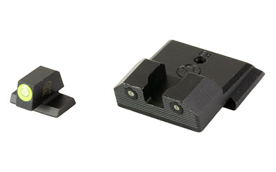 XS Sights, R3D 2.0, Tritium Night Sight, Fits S&W M&P Full Size & Compact (Not Optic Ready),Green Front Outline, Tritium Front/Rear