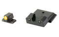 XS Sights, R3D 2.0, Tritium Night Sight, Fits S&W M&P Shield OR, Orange Front Outline, Green Tritium Front/Rear