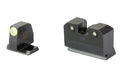 XS Sights, R3D 2.0, Suppressor Height Night Sight, For S&W M&P OR Full Size & Compact, Green Front Outline, Green Tritium Front/Rear