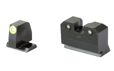 XS Sights, R3D 2.0, Suppressor Height Night Sight, For S&W M&P OR Full Size & Compact, Green Front Outline, Green Tritium Front/Rear
