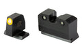 XS Sights, R3D 2.0, Suppressor Height Night Sight, For S&W M&P OR Full Size & Compact, Orange Front Outline, Green Tritium Front/Rear