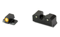 XS Sights, R3D 2.0, Tritium Night Sight, Fits S&W M&P Shield, Orange Front Outline, Green Tritium Front/Rear