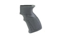 XTS, AK Rubberized Pistol Grip, Fits AK Pattern Rifles, Finger Grooves, Black
