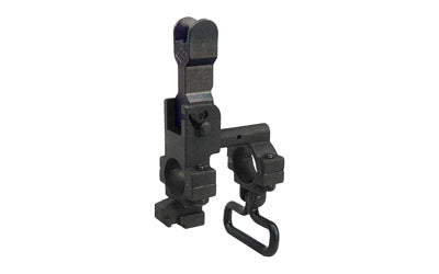 Yankee Hill Machine Co, Flip Front Sight Tower with Bayonet Lug, Includes Round Hooded Front Sight Guard or Standard Style Front Sight Guard, Black, Fits AR Barrels